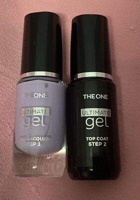Oriflame The One Ultimate Gel Nagellack Farbe Lilac Snow & Top Coat 10ml