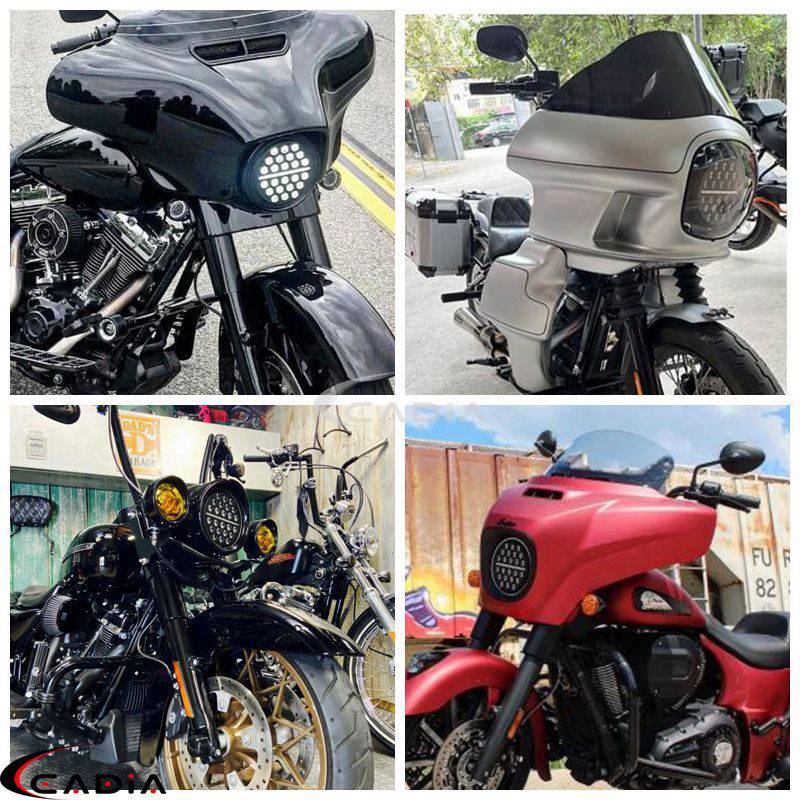 Round LED headlight for Harley-Davidson Street Rod 750 - 5 year warranty Round LED headlight for Harley-Davidson Street Rod 750 - 5 year warranty