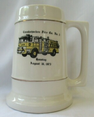 CONSHOHOCKEN FIRE CO NO 2 1975 BEER STEIN MUG