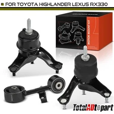 3x Engine Motor & Transmission Mount &Torque Strut Mount for Toyota Highlander