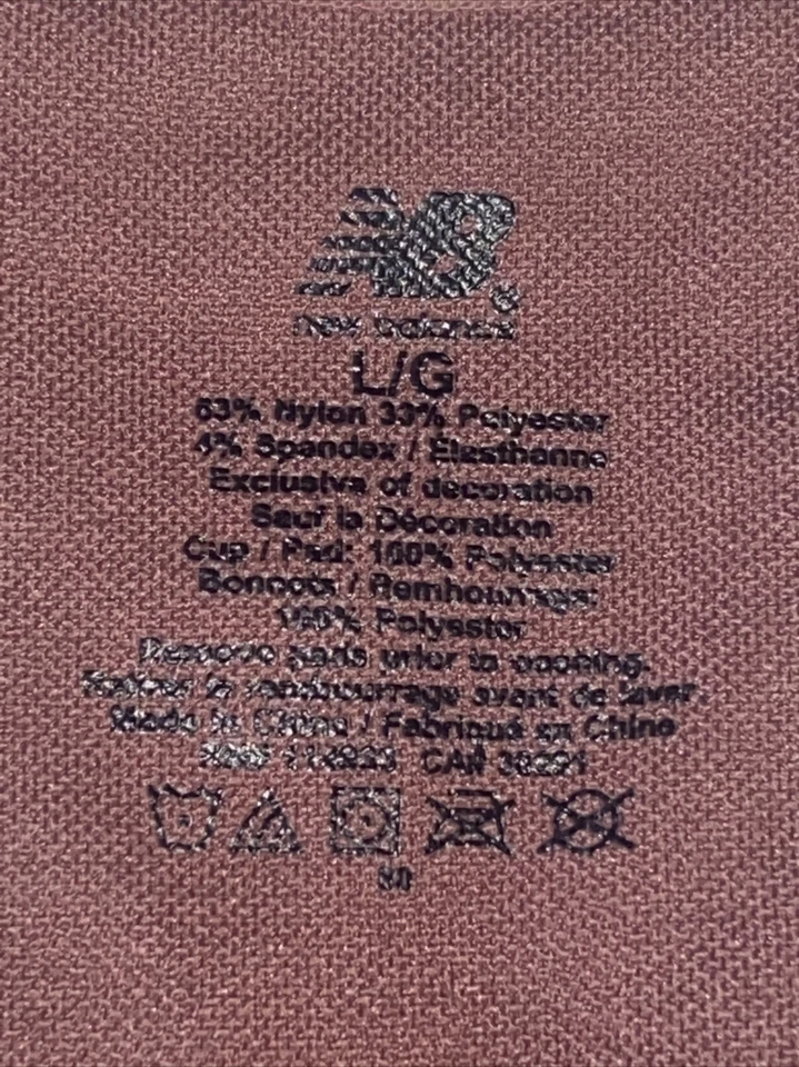 Sujetador deportivo para mujer NEW BALANCE ~ IMPACTO MEDIO ~ Estilo 116718 ~ ÓXIDO OSCURO ~ TODAS LAS TALLAS Foto 4 de 4