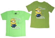 Despicable Me Minions Little Boys Size 7 Short Sleeve T-Shirt NWT Green