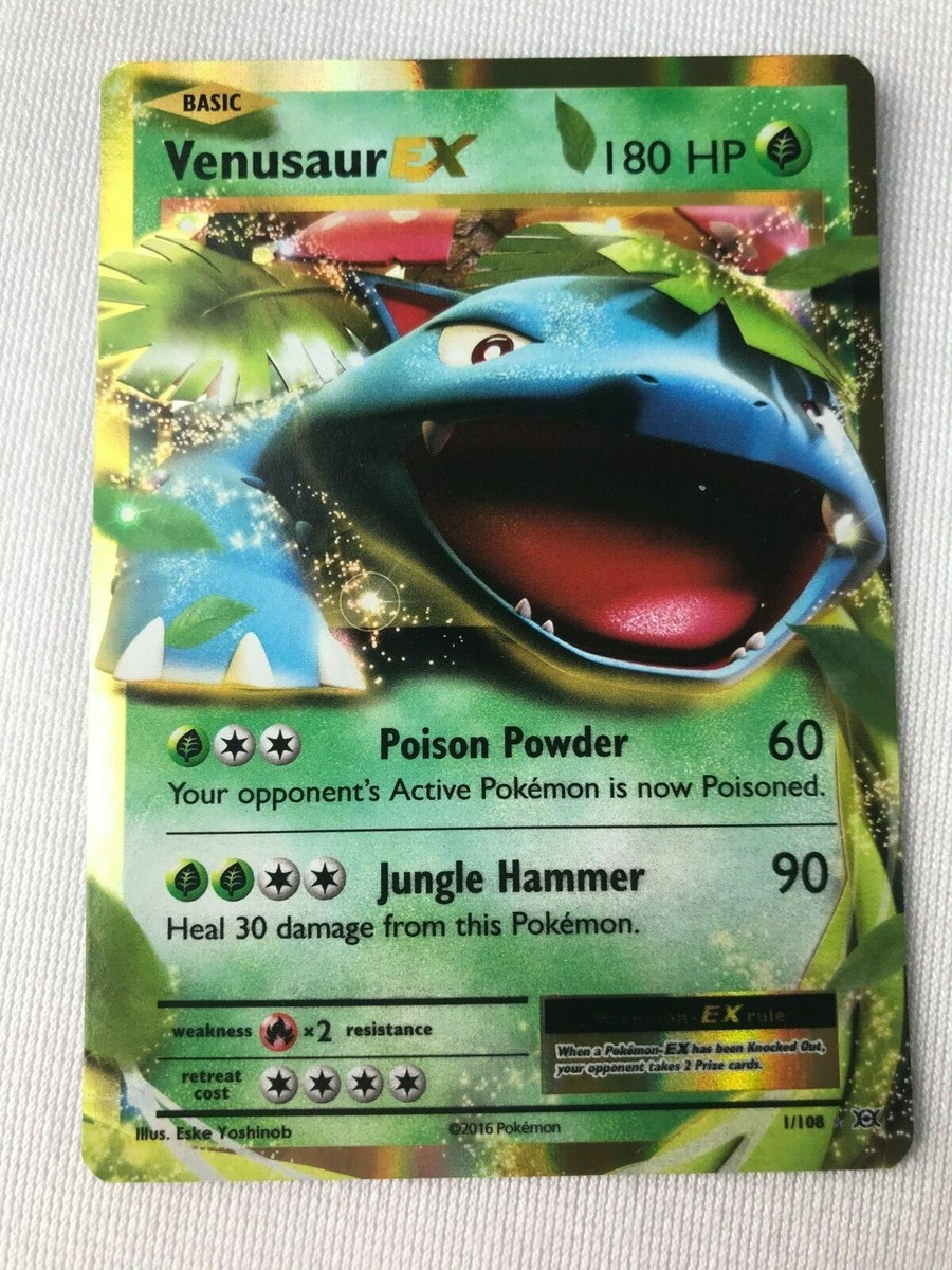 ホウオウex ars10＋ 1st Edition Venusaur EX ULTRA RARE 1/108 Pokemon Card TCG XY Evolutions HOLO
