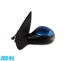 Peugeot 206 & SW 04-09 Left Side Electric Door Mirror 96480965XT Aegean Blue KMF