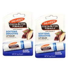 2 Pack Palmer's Cocoa Butter Formula Original Lip Balm, 0.15 Oz.