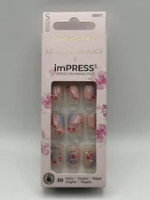 KISS imPRESS Press-on Manicure Nails 88897 Short LoveShack Fancy Sunkissed Peach
