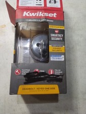 Kwikset Uptown Smartkey Security Deadbolt in Matte Black 67674-001 92580-020