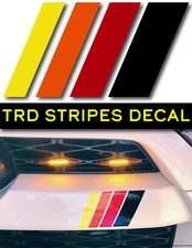 TRD 4Runner Decal Sticker Tri Color Pro Stripes Trail SR5 Toyota 4 Runner Grill