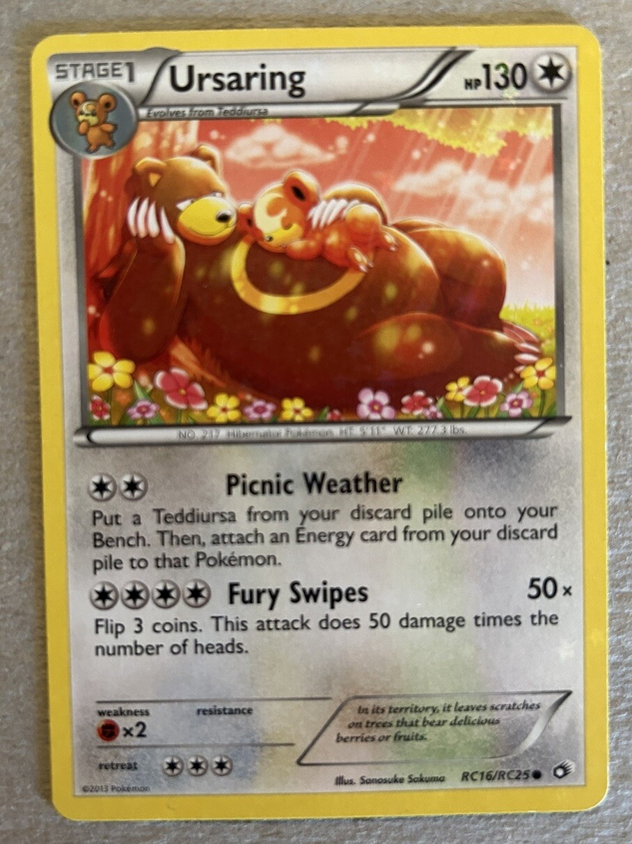 Ursaring RC16/RC25 Star Holo Pokemon Legendary Treasures Radiant Collection LP-