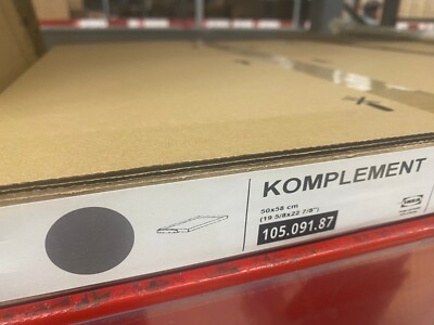 Neu IKEA KOMPLEMENT Auszieh-Tablett, dunkelgrau, 50x58cm, 105.091.87
