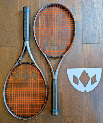 Set Of 2 Diadem Axis 98 Tennis Racquet 305g Diadem Pro X 17g