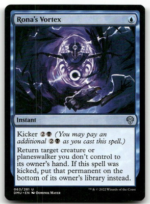 #ad Rona#x27;s Vortex #63 NM Dominaria United DMU Magic MTG $1.99