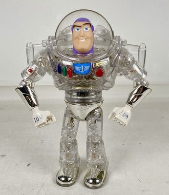 RARE Vintage Toy Story Interstellar Buzz Lightyear - Clear/Chrome Thinkway