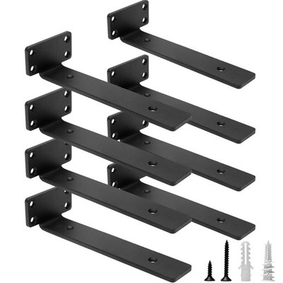Shelf Bracket 8L X 4W X 1.6H Heavy Duty Floating Shelf Brackets Brackets For Shelves 6 Pcs SJZJGBZJYGHWMVHQJV0