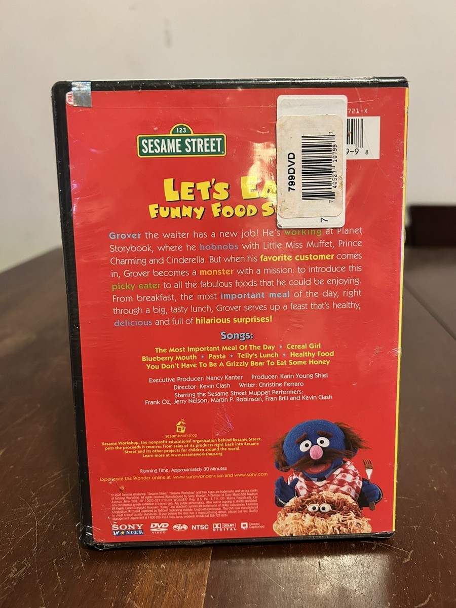 Let's Eat: Funny Food Songs [DVD](中古品) Sesame Street - Lets Eat Funny Food Songs (DVD, 2004) for sale