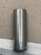 Vintage Craftsman 44409 12mm ,6pt,  Deep Well Socket,  1/4" Drive,  G Series USA