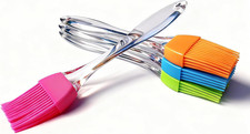 Pastry Brush,4 Packs Basting Brush for Cooking  Heat Resistant Silicone Brush f