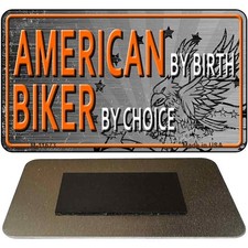 American Biker Novelty Metal Magnet M-11673 3.5" x 2" Magnet (M)