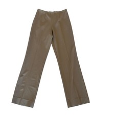 Ralph Lauren Black Label Pants Tan Wool Blend Side Zip Slacks Size 4