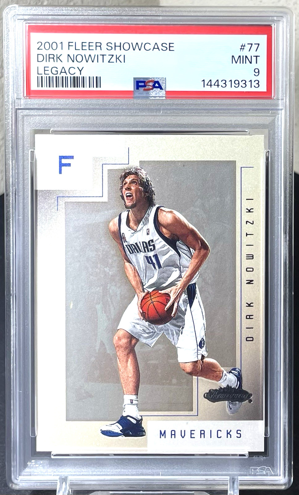 ( /50 ) Dirk Nowitzki 2001-02 Fleer Showcase 77 Legacy Collection PSA 9 HOF Rare