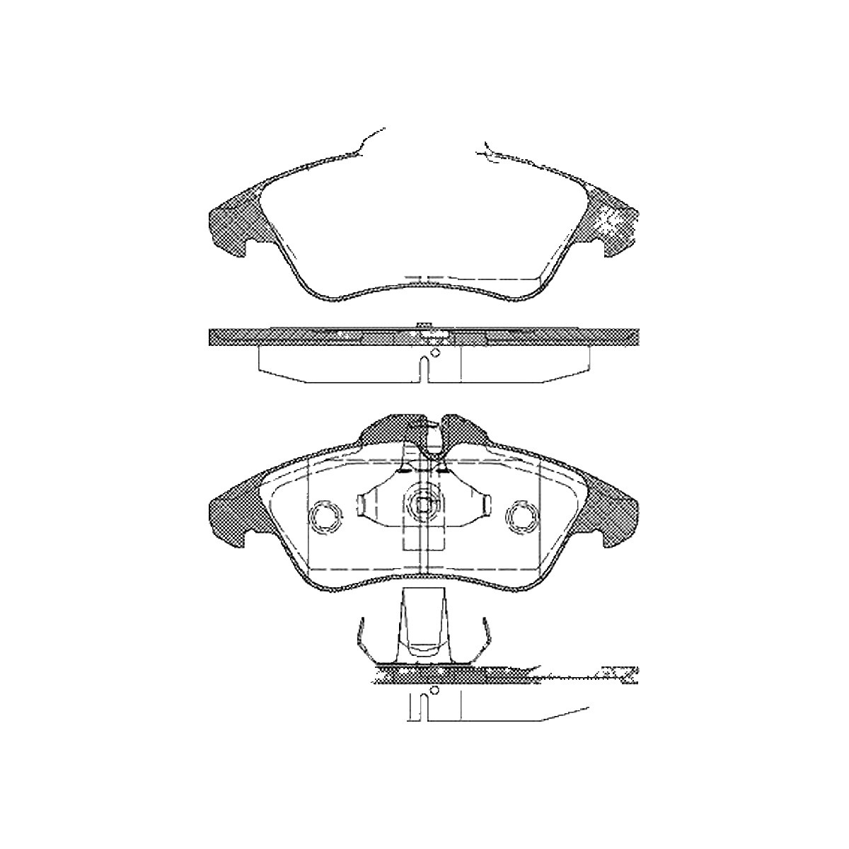 Triscan Bremsbelagsatz, Scheibenbremse 8110 23008 Für Mercedes Vw - Bild 3