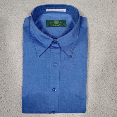 Orvis Dress Shirt Women's 10 Sleeve Button-Up Oxford Career Business