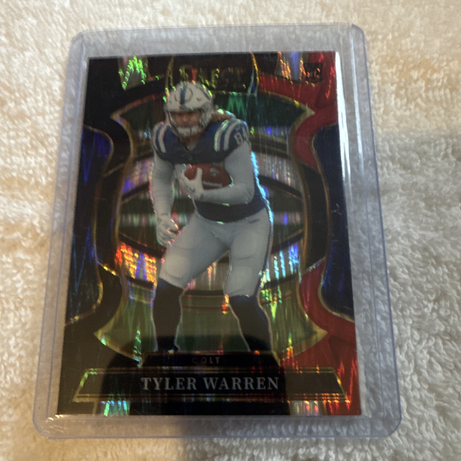 2025 Panini Select - Concourse Tyler Warren #33 Tri-Color Prizm /399 (RC)