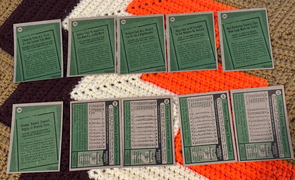 1979 Topps Baseball U-Pick #176 - 350 VGEX Free Shipping on 3+ Items - Image 3 of 4