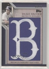 2010 Topps Jumbo Packs Manufactured Hat Logo Relic 3/99 Duke Snider HOF 1n4
