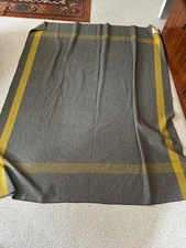 Mil Spec Plus Wool Blanket Vintage Style  64.5” x 78.5”.  Made In India, NEW