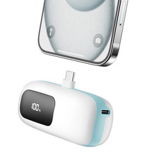 Portable Charger 5000mAh Power Bank with LCD Display, 20W Fast Charge USB-C