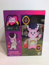 Care Bears X Monsters Cheer Bear Bride Of Frankenstein Halloween Inflatable 5'