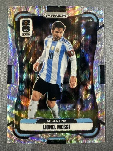 Lionel Messi 2026 Prizm FIFA World Cup World Cup Silver Wave Argentina #10 NM/M