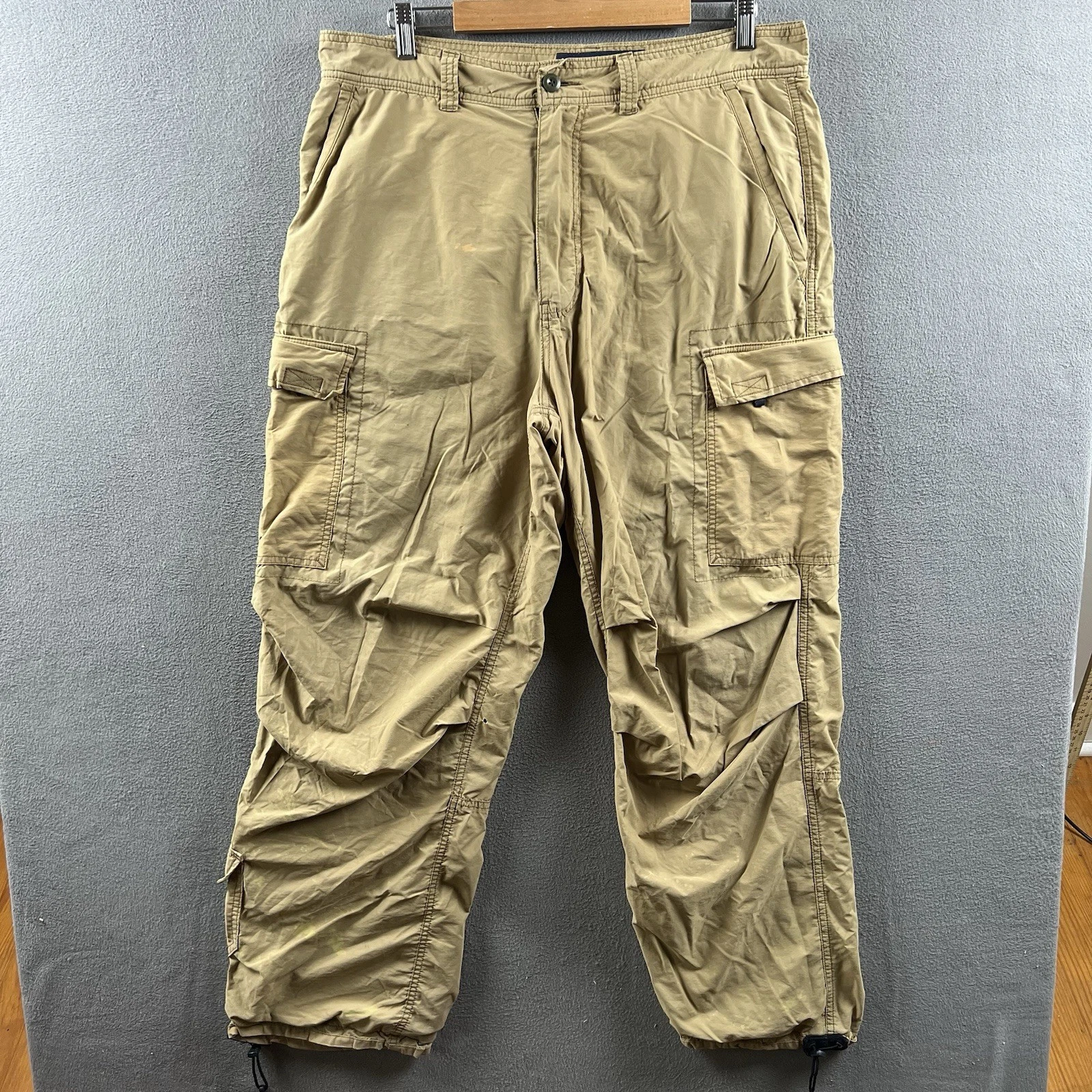 Abercrombie & Fitch Cargo Pants Mens Large Lined Baggy Army Military Vintage 90s
