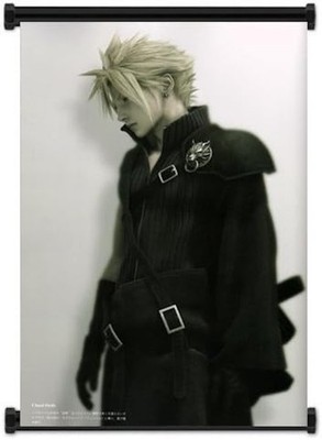 Square Enix Final Fantasy 7 VII Advent Children Rebirth Cloud Strife Wall Scroll