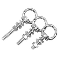 Stainless Steel 304 Lifting eye Bolt Fasteners Metric Short / Longshank With Nut