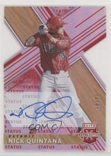 2019 Panini Elite Extra Edition Status Red Die-Cut 60/75 Nick Quintana Auto 0c6