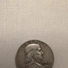 1958 Franklin Half Dollar Denver 90% Silver Circulated Coin KM#195
