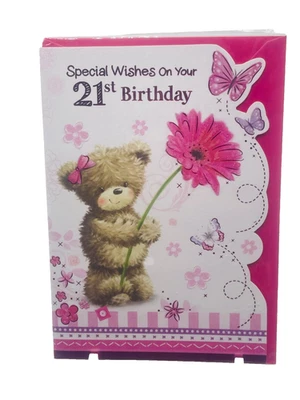 SIMON ELVIN 21ST BIRTHDAY FEMALE CARD Design great value range FREEPOST
