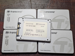 5x Transcend SSD 32GB 2.5" SATA3 SSD370S – Bundle