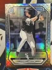 2026 Bowman Chrome 1st COLBY SHELTON Steel Metal 99/100 WHITE SOX