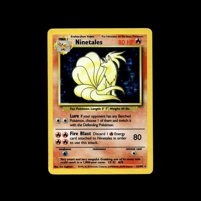 Vulpix Ninetales Pokemon Card! Holo/Reverse Holo EX V Rare Full Art LP/NM Cards!