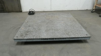SALTER BRECKNELL DCSB-4848-05 48X48 FLOOR PLATFORM SCALE 5000 LB W/OUT INDICATOR