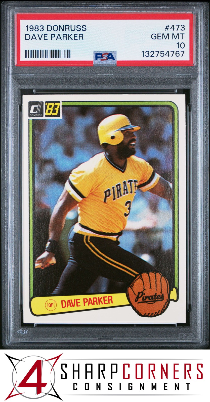 1983 DONRUSS #473 DAVE PARKER PIRATES HOF PSA 10