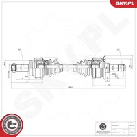 Antriebswelle Esen SKV 40SKV183 FüR BMW X5 E70 F15 F85 X6 F16 F86 Xdrive 40E