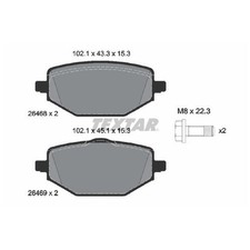 Textar Bremsbelagsatz Bremsklötze hinten 440602361R 21294081