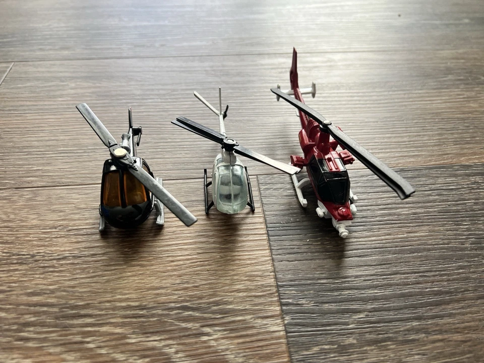 Set of 3 Vintage Helicopter Air Car Matchbox Superfast, Highway Patrol, Coast G - Image 3 of 3
