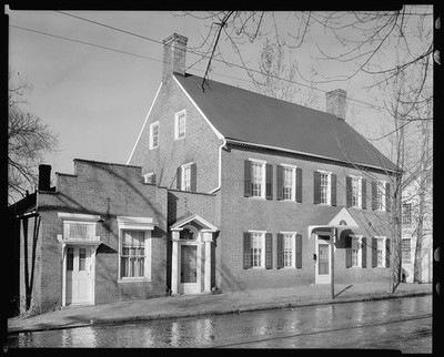 Photo:Winston-Salem NC John Vogler House 1930s Brick House 700 S Main St