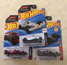 Hot Wheels F1 Ferrari, Visa Racing Bulls Mercedes Formula 1 Lot Of 3 New