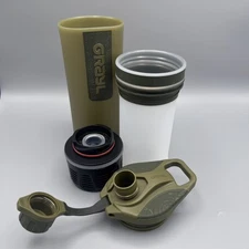 GRAYL 24oz GeoPress Purifier - Covert: Olive Drab Water Filter & Purifier Bottle